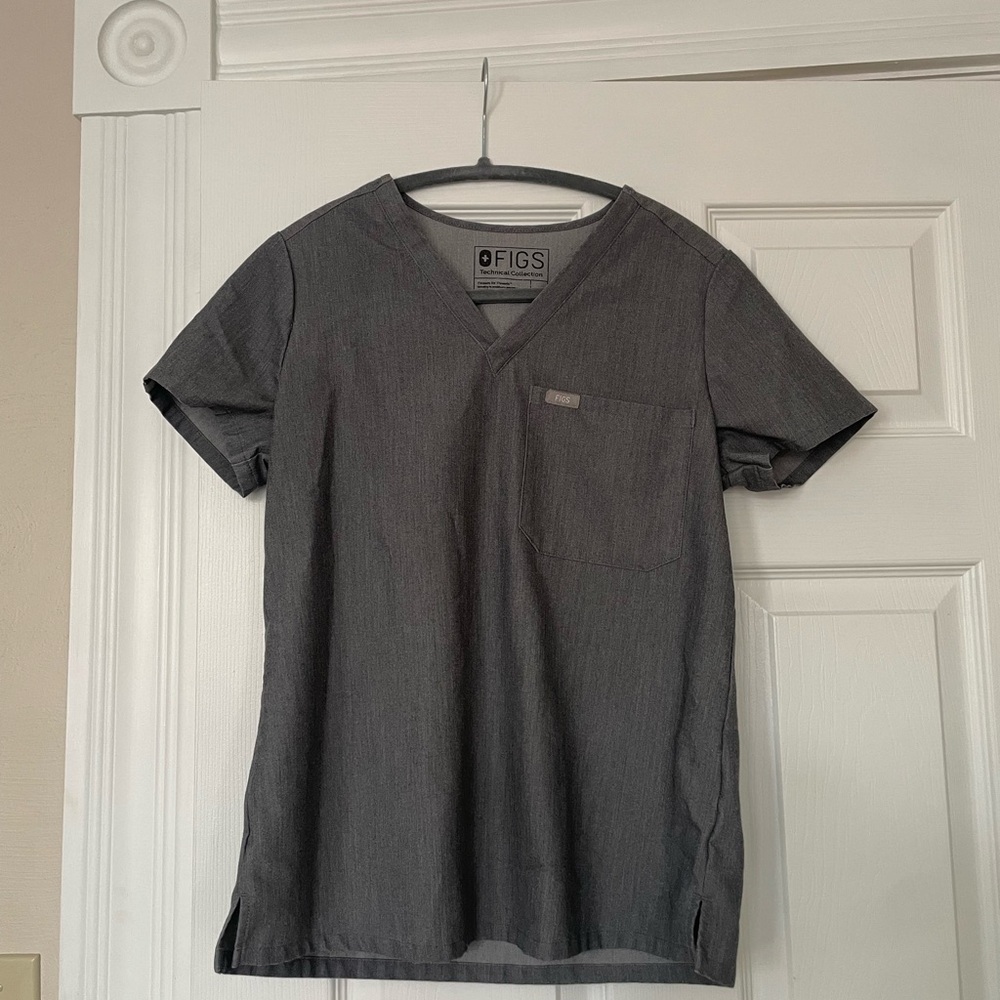 FIGS Technical Collection Grey Scrub top